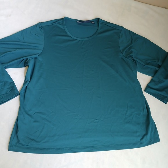 Susan Graver Tops - Susan Graver Top 2x Liquid Knit Classic‎ Staple Capsule Stretch Office Kelly